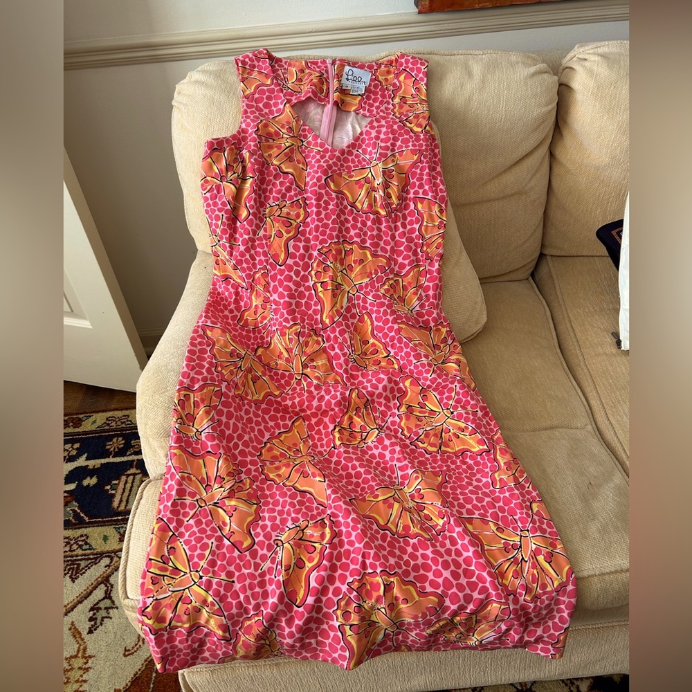 Lily Pulitzer silk spring swing dress Size 10